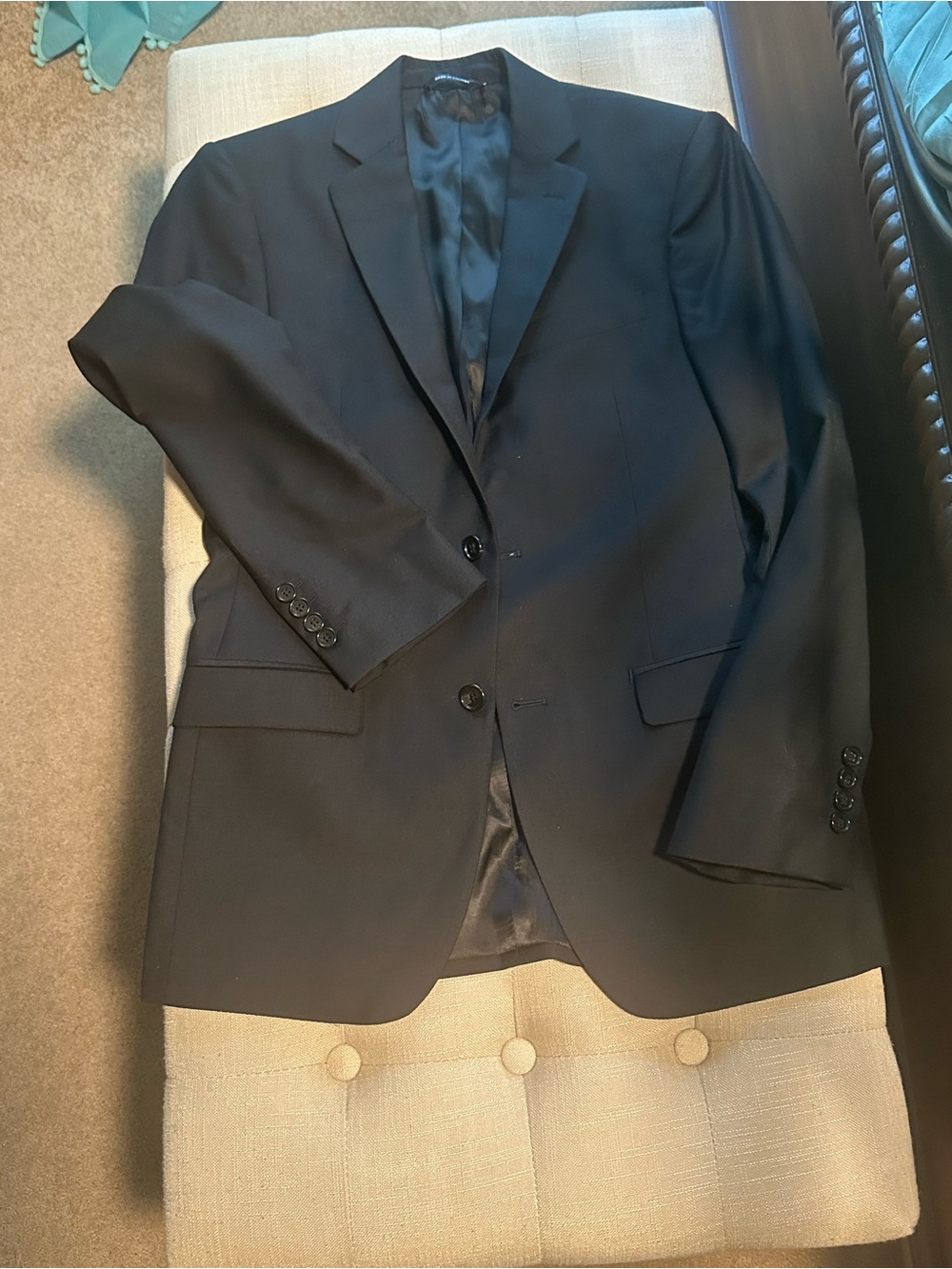 Ralph Lauren Men's Black Two-Button Sport Coat/Pants (Suit)